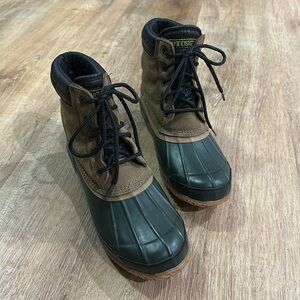 WOODSTOCK | Green and Brown Steel Shank Duck Boots
